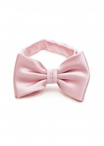 Schleife für Herren monochrom Rosa Kunstfaser