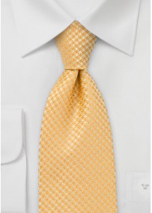 Orangefarbene Krawatte mit Rauten-Dekor