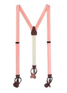 modische Hosenträger Lachsfarben