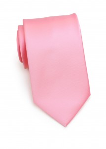 Polyfaser-Krawatte monochrom Rosa