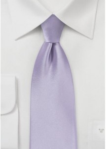 Modische Kravatte zartviolett Kunstfaser