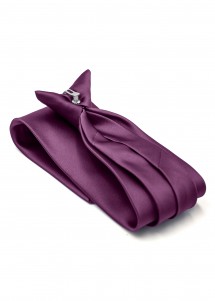 Sicherheits-Krawatte Kunstfaser Brombeer Detailbild Clip