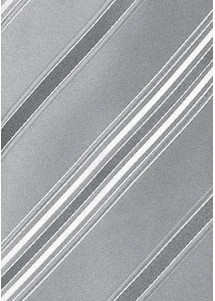 Gestreifte Krawatte silber weiß