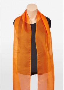 Damenschal Chiffon Orange Mikrofaser