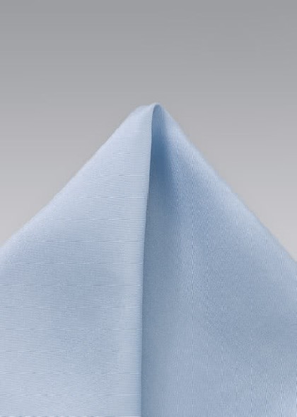 Einstecktuch himmelblau in Seide