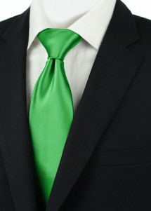 Krawatte mit Gummizug Grün Kunstfaser