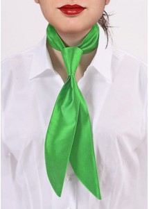 Damen-Halsbinde signalgrün Mikrofaser