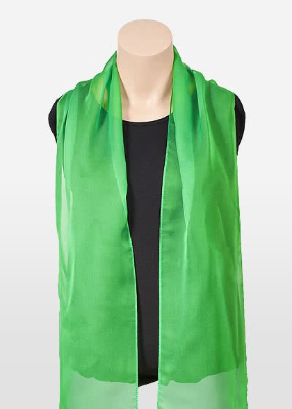 Damenschal Chiffon auffällig Grün