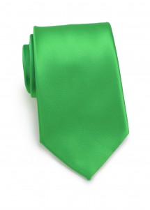 auffällig grüne Krawatte Polyfaser einfarbig