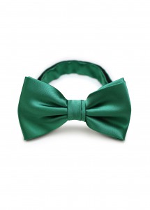 Herren-Schleife Edelgrün monochrom Kunstfaser