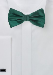Herren-Fliege aus Seide Smaragdgrün einfarbig