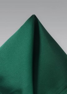 Dunkelgrünes Einstecktuch aus Satin