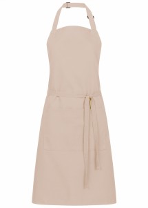 Latzschürze mit Taschen (Sandfarben)
