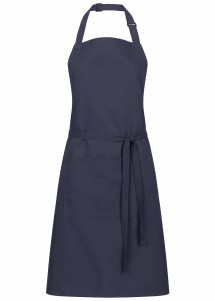 Latzschürze mit Taschen (dunkelblau)