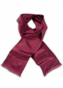 Tuchschal in rot blau Kästchen-Dessin