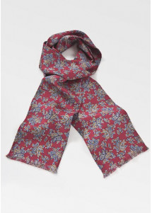 Krawattenschal exotisches Paisley rot