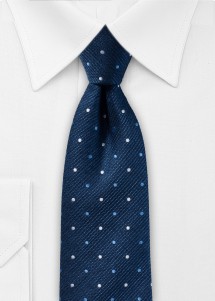 Dunkelblaue Krawatte mit Struktur mit...