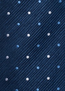 Mikrofaser-Einstecktuch in Blau mit feinem Punktmuster Detailbild