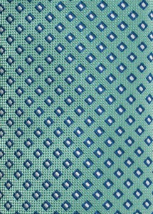 Mikrofaser-Einstecktuch in Türkis mit Muster in Blau und Weiß Detail