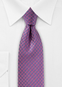 Lila Krawatte von Puccini mit Muster