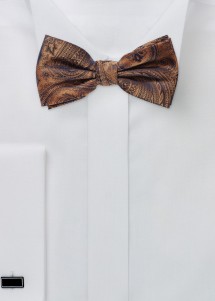 Fliege Paisley-Motiv orange