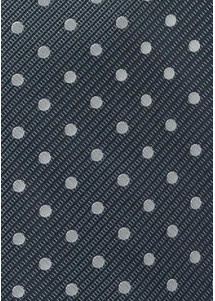 Krawatte anthrazit Tupfen