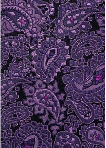 Perfekte Krawatte Paisley violett schwarz