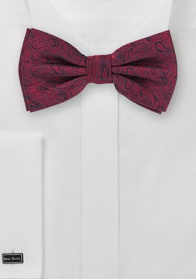 Herrenfliege Paisley rot Herrenfliege Paisley rot