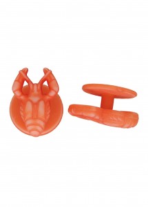Kochjackenknöpfe in Orange in Hummer-Form