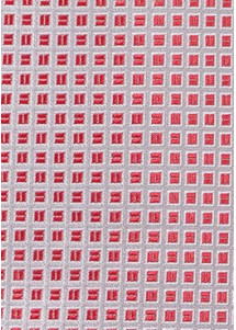 Herrenkrawatte Waffel-Pattern silber hellrot