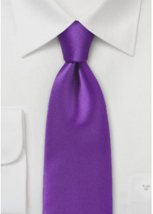 Businesskrawatte einfarbig Kunstfaser lila elegant