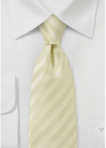 Herrenkrawatte in Streifen-Businesskrawatte vanille – stilvoll und auffällig