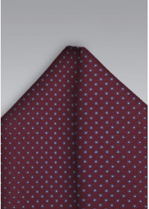 Ziertuch ausgefallenes Punkt-Dekor weinrot elegant