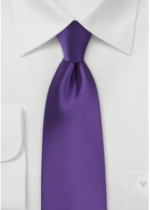 Auffallende Kravatte lila Mikrofaser