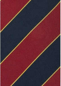 Elegante Herrenkrawatte mit Farbton Lothian and Border rot dunkelblau