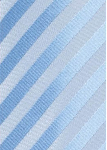 Krawatte Linien hellblau abgestuft