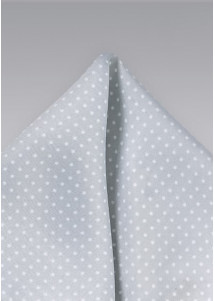 Einstecktuch silbergrau Tupfen