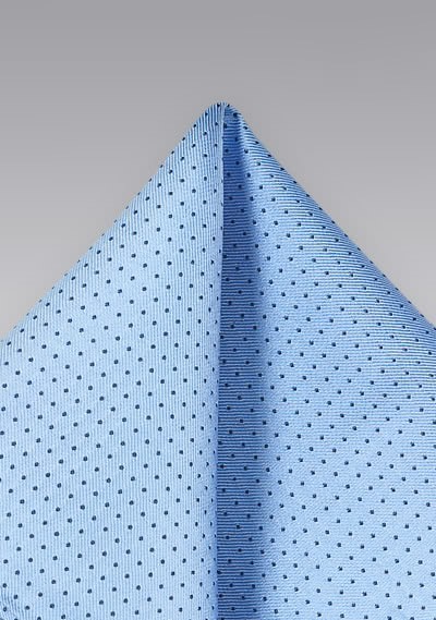 Punkte-Einstecktuch hellblau navy Punkte-Einstecktuch hellblau navy