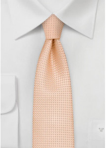Herrenkrawatte schmal geformt Struktur apricot
