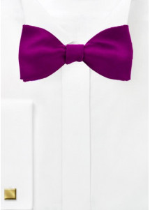 Selbstbinder-Fliege unifarben magenta