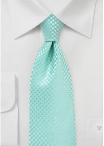 Businesskrawatte mit Waffel-Oberfläche in mintgrün