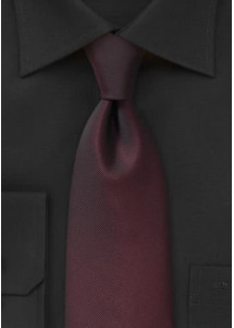 Sicherheitskrawatte Kunstfaser bordeaux elegant