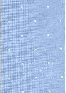 Krawatte Tupfen eisblau Baumwolle