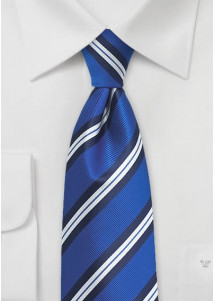 Herrenkrawatte gestreift blau marineblau