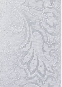 Markante Krawatte im Paisley-Look weiß