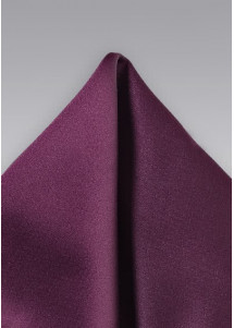 Herren-Einstecktuch unifarben brombeer