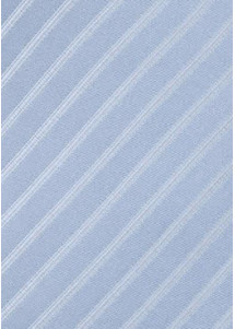 Elegante Herrenkrawatte mit Farbton Gestreifte  hellblau weiß