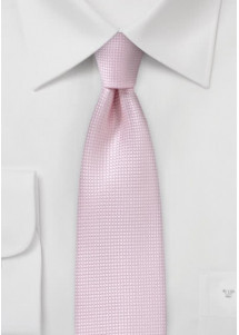Krawatte schmal geformt  Mikrofaser strukturiert rosé
