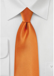 XXL-Kravatte orange Kunstfaser – stilvoll und auffällig