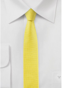 Krawatte extra schlank gelb stilvoll